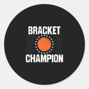 Bracket Champion College Sketll Tournament T-shirt Ronde Sticker