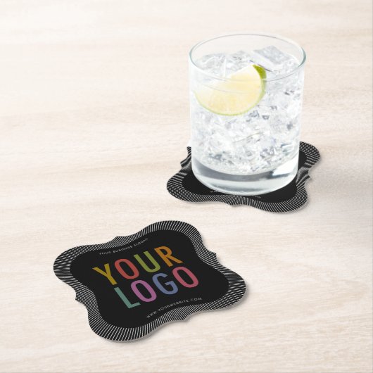 Bracket Custom Paper Onderzetters met Bedrijf Logo (Insitu)