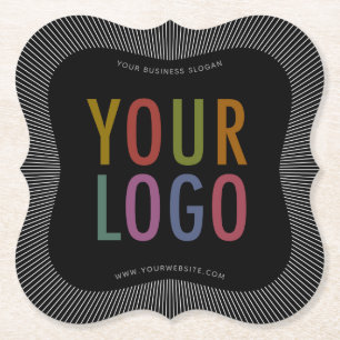 Bracket Custom Paper Onderzetters met Bedrijf Logo