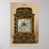 Bracket-klok, beweging door James Boyce, c.1705 Poster (Voorkant)