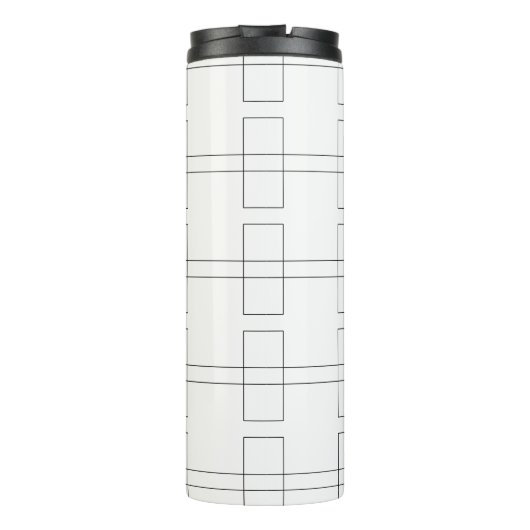 Bracket maart Basketbal Toernooi patroon Thermosbeker (Achterkant)