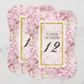 Bracket-receptietabel nummer legant Florence Gold Kaart (Voorkant / Achterkant)