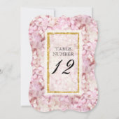 Bracket-receptietabel nummer legant Florence Gold Kaart (Achterkant)