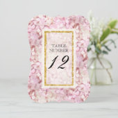 Bracket-receptietabel nummer legant Florence Gold Kaart (Staand voorkant)