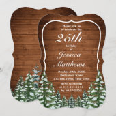 Bracket Sneeuwig Hout & Bos Land Verjaardagsfeest Kaart (Voorkant / Achterkant)