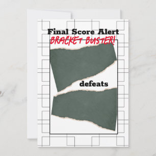 Bracket Tourney Chalkboard Final Score Alert Kaart