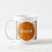 Bracketologie Maart Basketball Bewustheid Koffiemok (Links)