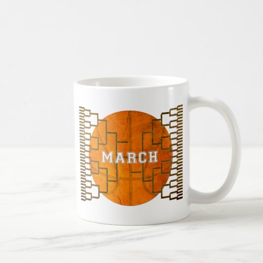 Bracketologie Maart Basketball Bewustheid Koffiemok (Rechts)