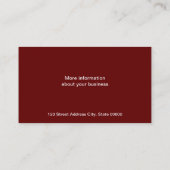 Brackets Crimson Red Visitekaartje (Achterkant)