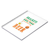 Brackets en beer March Basketball College Notitieboek (Linkerzijde)
