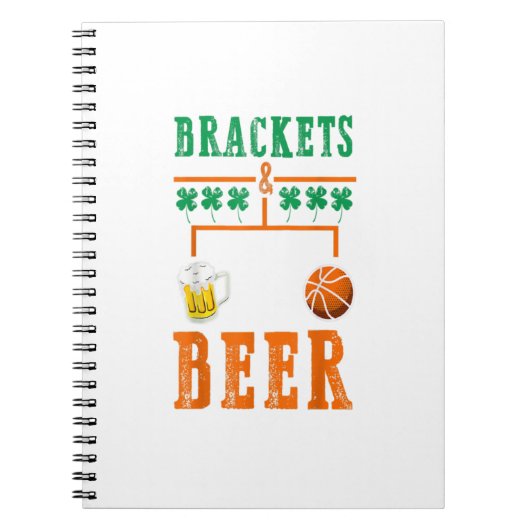 Brackets en beer March Basketball College Notitieboek (Voorkant)