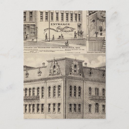 Bracketts Block, Minnesota Briefkaart (Voorkant)