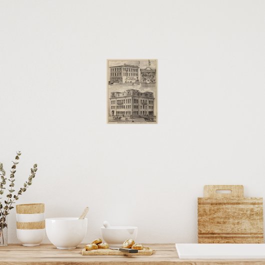 Bracketts Block, Minnesota Poster (Keuken)