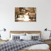 Bracklinn Herfsten, Perthshire, Schotland Canvas Afdruk (Insitu (Slaapkamer))