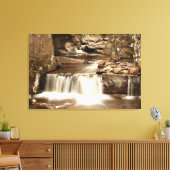 Bracklinn Herfsten, Perthshire, Schotland Canvas Afdruk (Insitu (Woonkamer))