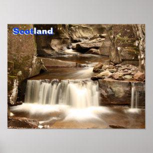 Bracklinn Herfsten, Perthshire, Schotland Poster