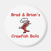 Brad & Brian's Crawfish Boils koelkast magnet (Voorkant)