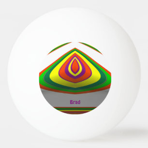 BRAD ~ Eenvoudig herkend ~ Multicolor ~ Pingpongbal