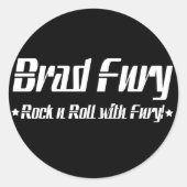 Brad Fury Stickers (Voorkant)