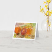 Brad Hines Fruit in Pastel Notecards Kaart (Gele Bloem)