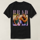Brad Pitt 90s Stijl Esthetisch Fan Art Design T-shirt (Design voorkant)