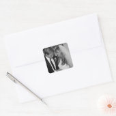 Brad Pitt & Jennifer Anniston Vierkante Sticker (Envelop)