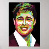 Brad pitt wpap art poster (Voorkant)