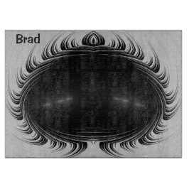 BRAD ~ Startend black white original fractal Snijplank
