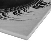 BRAD ~ Startend black white original fractal Snijplank (Hoek)