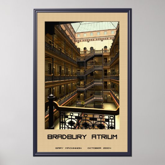 Bradbury Atrium Poster (Voorkant)