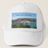 Bradbury Dam bij Cachuma Lake nabij Santa Ynez Trucker Pet (Voorkant)