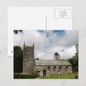 Braddock Church Cornwall, Engeland Briefkaart (Voorkant / Achterkant)
