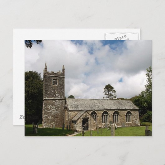 Braddock Church Cornwall, Engeland Briefkaart (Voorkant / Achterkant)