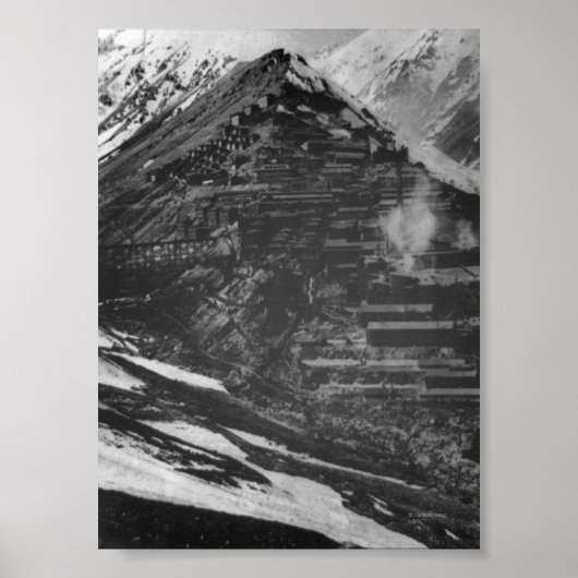 Braden Copper Mines in Chili Poster (Voorkant)