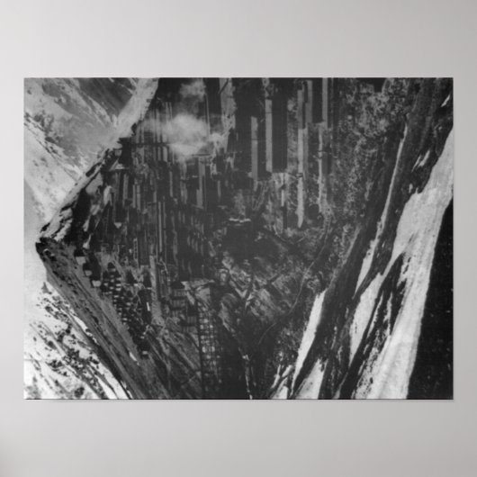 Braden koperen mijnen in Chili Foto Poster (Voorkant)