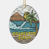 Bradenton Beach Florida  Art Keramisch Ornament (Rechts)