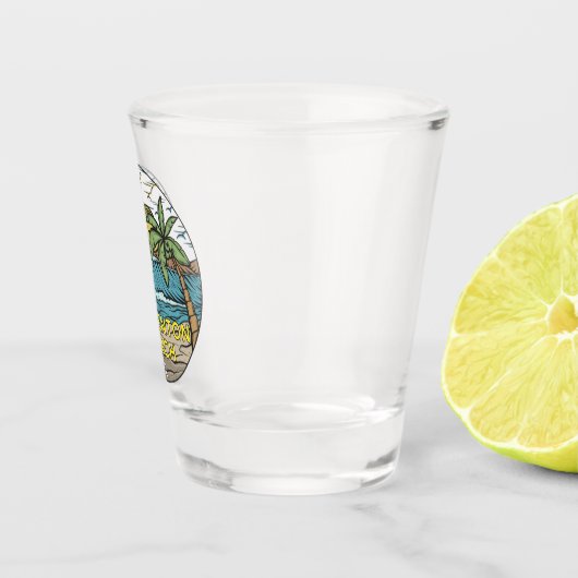 Bradenton Beach Florida  Art Shot Glas (Rechts)