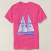Bradenton Beach Florida Coastal Nautical Sailing S T-shirt (Design voorkant)