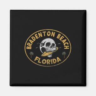 Bradenton Beach Florida Fl Vintage Surf Front En Magneet
