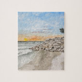 Bradenton Beach Florida zonsondergang Legpuzzel (Verticaal)