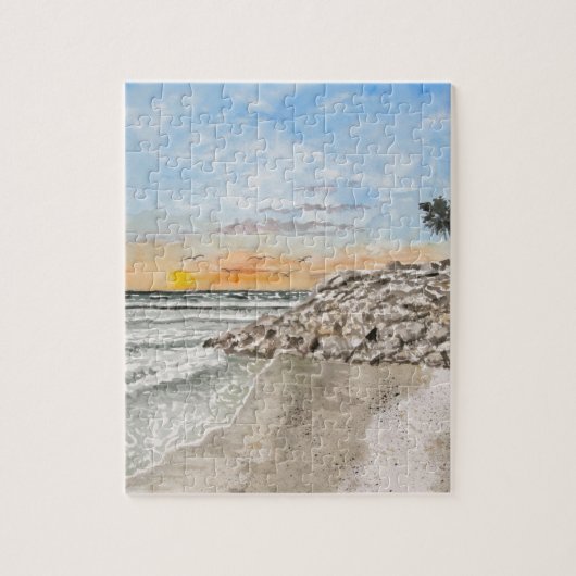 Bradenton Beach Florida zonsondergang Legpuzzel (Verticaal)