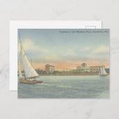  Bradenton Florida Boten op Manatee River Briefkaart (Voorkant / Achterkant)