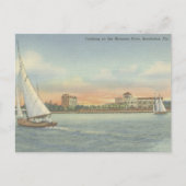 Bradenton Florida Boten op Manatee River Briefkaart (Voorkant)