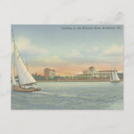  Bradenton Florida Boten op Manatee River Briefkaart