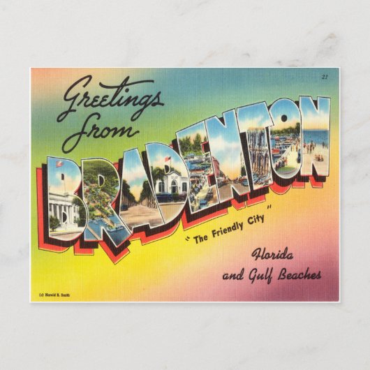 Bradenton Florida Briefkaart (Voorkant)