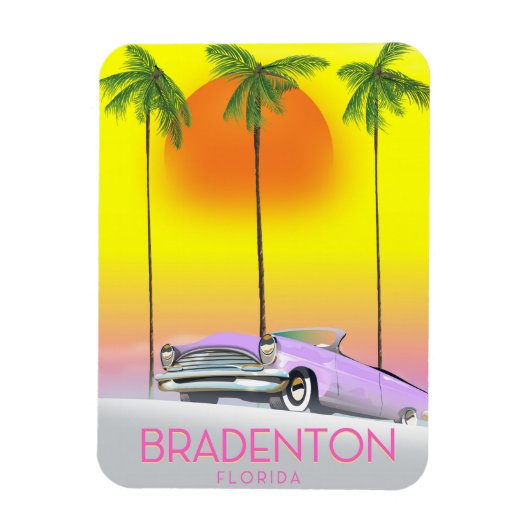 Bradenton Florida Classic autoreisposter Magneet (Verticaal)
