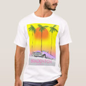 Bradenton Florida klassieke auto reisposter T-shirt (Voorkant)