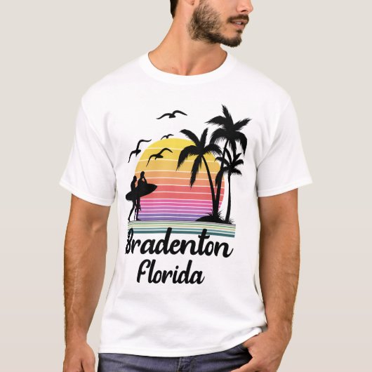 Bradenton Florida Retro T-shirt (Voorkant)