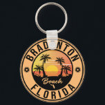 Bradenton Florida Souvenir Beach Vintage Travel Sleutelhanger<br><div class="desc">Bradenton Florida Design. Zonneontwerp met je favoriete strand en zee van Florida,  geschikt voor Amerikaanse strandliefhebbers,  vooral die van Bradenton houden.</div>