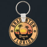 Bradenton Florida Souvenir Beach Vintage Travel Sleutelhanger<br><div class="desc">Bradenton Florida Design. Zonneontwerp met je favoriete strand en zee van Florida,  geschikt voor Amerikaanse strandliefhebbers,  vooral die van Bradenton houden.</div>